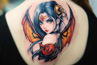 create your dream anime, manga tattoo design