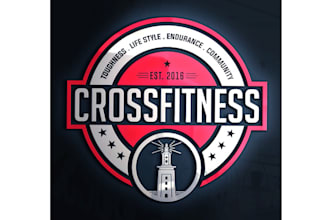 design wonderful crossfit fitness brand logo