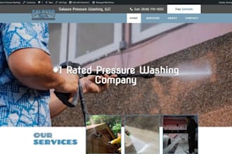 landscaping website, lawn care, solar, junk, cleaning, pressure washing website