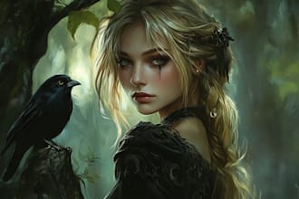 create fantasy character artwork