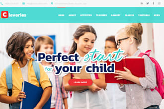 build daycare, preschool, or kindergarten childcare website with crocoblock
