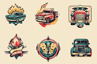 design a retro vintage logo