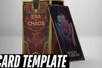 design card template illustration card game oracle board game tcg ccg frame icon