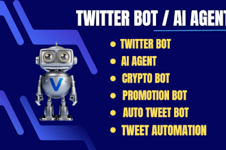 build custom twitter bot, chatgpt and ai integration, tweet automation
