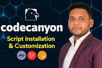 install php laravel codecanyon script with custom functionality