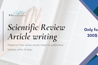 write a scientific review article in just 2 weeks