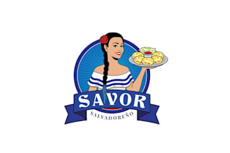 make modern food truck catering business logo