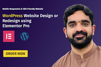 design or redesign wordpress website with elementor pro