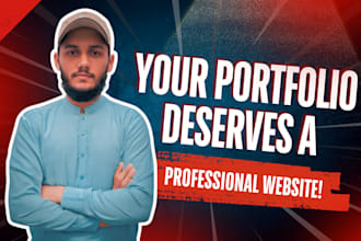create a modern and stunning  portfolio or personal website