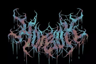 design a thrash metal and heavy metal logo