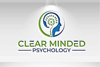 make a modern and minimalist psychology practice logo