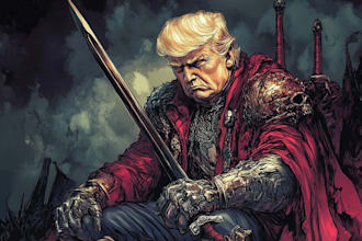 design your editorial or political cartoon of your choice