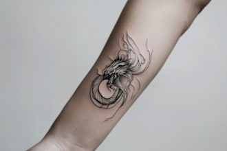 do your minimalist tattoo design in my art style