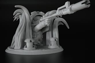 make 3d bjd, articulated 3d cartoon figreines, 3d modelling, asset ,zbrush file