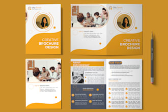 creative a professional business brochure design proposal annual report magazine