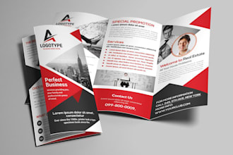 trifold, bifold brochure and flyer design