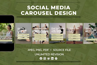 create social media post instagram and linkedin carousel
