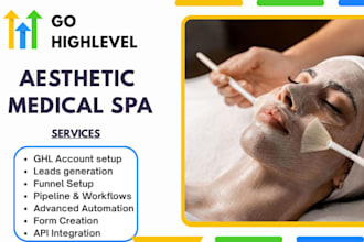 gohighlevel medical spa website ghl medspa funnel clinic ghl, medspa automation