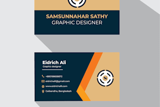 design professional and modern business cards for you