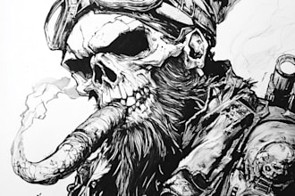make your warhammer 40k character illustration