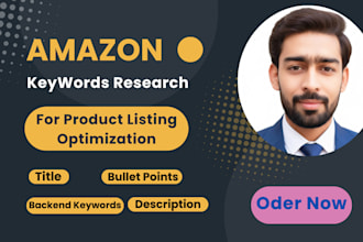 write amazon backend keyword research for product seo listing optimize