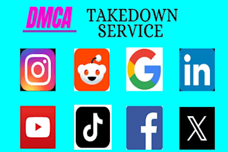 remove negative defaming content from google,tiktok,reddit,yt,ig,x,fb under dmca