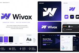 design a modern minimalist tech startup logo and brand identity
