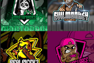 design a unique cartoon mascot logo