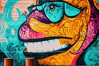 wall art, pop art, mural, graffiti, doodle, canvas wallpaper