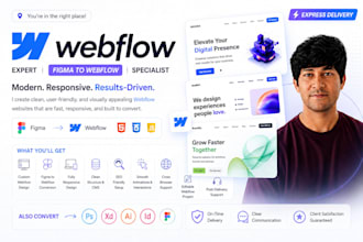 be your webflow developer for webflow website design and development