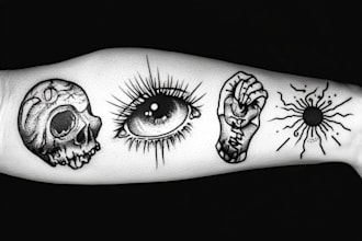 high end dotwork tattoo design for you