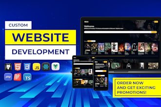 do custom website development, full stack development