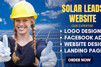 build solar landing page solar website roofing website construction solar leads