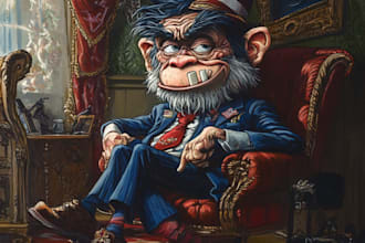 make political caricature and cartoon