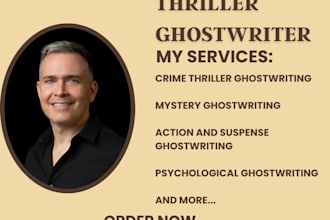 ghostwrite entertaining, original thriller stories