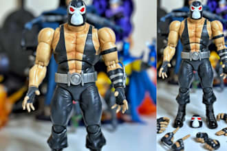 create 3d action figure,3d articulated action figure, 3d object for 3d printing