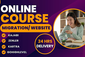 migrate online course from kajabi, kartra, new zenler to gohighlevel