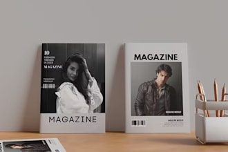 design modern magazine, catalog, booklet, newsletter, magazine layout, menu