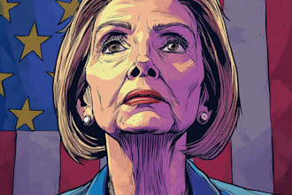 make a political themed comic cartoon for you