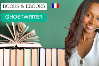 ghostwrite your non fiction or fiction books or ebooks