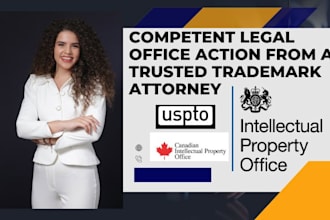 be your licensed patent, USA, UK, canada, trademark registration attorney, uspto