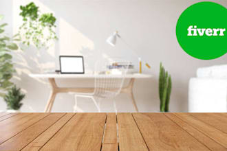 design office mockup and customize zoom virtual background