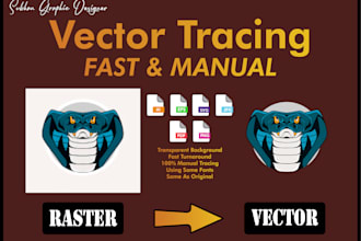 do manual vector tracing , convert image to vector