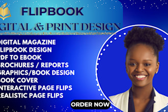 do flipbook, digital magazine, catalog design, digital brochure, company profile