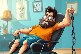 illustrate custom, funny cartoon meme for you