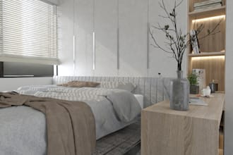 design bedroom interior and realistic rendering