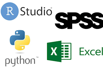 provide advance statistical data analysis using r python and excel