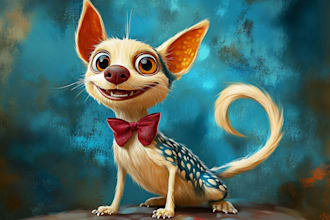 create a unique disney pet portrait