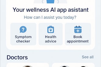 do gpt based health assistant,wellness ai app,  medical booking web app platform