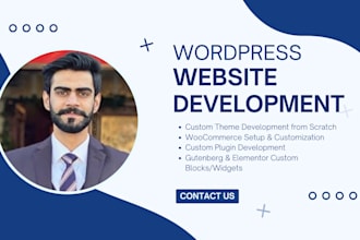 design, redesign, clone, build, rebuild wordpress, wordpress website development